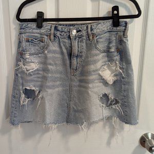 American Eagle Denim Festival Mini Skirt